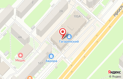 Салон-мастерская Знатный ткач на проспекте Гагарина на карте