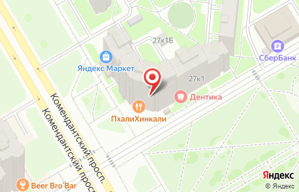 Ломоносов на Комендантском проспекте на карте