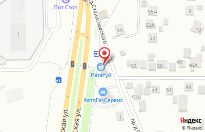 Продовольственный магазин Рататуй в Октябрьском районе на карте