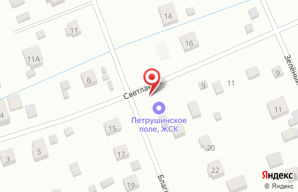 Петрушинское поле, ЖСК на карте