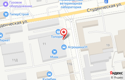 Иннтех в Белгороде на карте