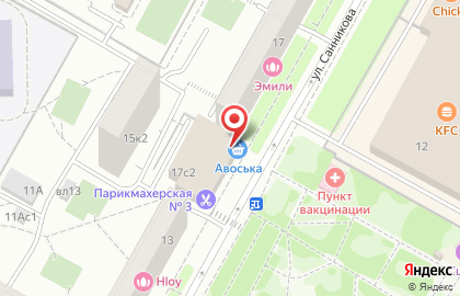 Мастерская по изготовлению автоключей на улице Санникова на карте