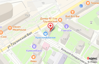 Экспресс-кофейня Coffee Moose в Большом Кондратьевском переулке на карте