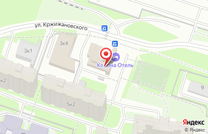 Сауна Корона SPA на улице Кржижановского на карте
