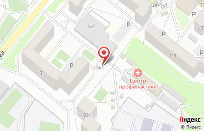 Продуктовый магазин в Новосибирске на карте