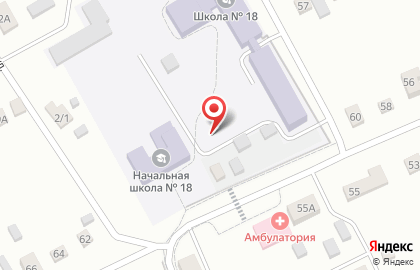 Средняя общеобразовательная школа №18 на Школьной улице на карте