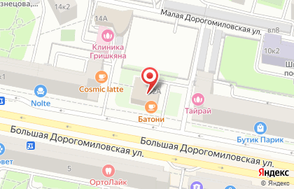 Кальянная Москва на Киевской улице на карте