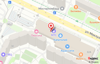 Ювелирный салон Бронницкий Ювелир на метро Беляево на карте