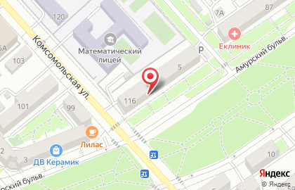 Дальневосточное авиационное агентство в Кировском районе на карте
