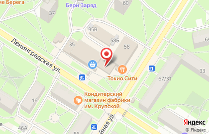 Магазин кондитерских изделий на Ленинградской, 35 на карте