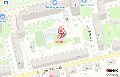 Стоматология Улыбка во Владимире на карте