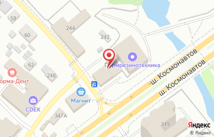 Супермаркет Лион на шоссе Космонавтов на карте