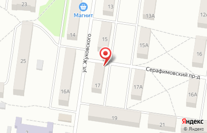 Магазин алкогольных напитков Красное & Белое на улице Жуковского на карте