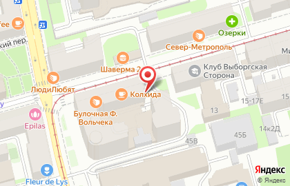 Ремонт ноутбуков метро Выборгская на карте