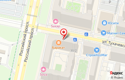 Интернет-магазин AHDIVAN.ru на улице Тухачевского на карте