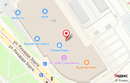 Магазин техники М.Видео на улице Рихарда Зорге на карте
