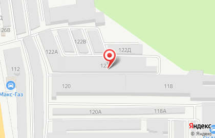 Гаражно-потребительский кооператив №24 на улице Матросова, 122 на карте