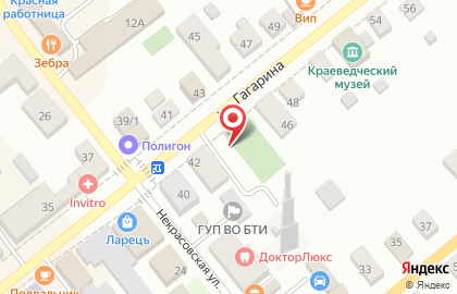 Профилактика на улице Гагарина на карте