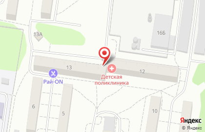Детская городская поликлиника №1 во Владимире на карте