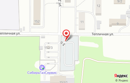 Автостоянка в Омске на карте