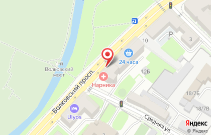 Участковый пункт полиции 5 отдел полиции Управления МВД Фрунзенского района на метро Волковская на карте