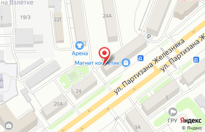 Гостиница квартирного типа Апартаменты Байкал на улице Партизана Железняка на карте