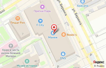 Центр продаж и обслуживания Tele2 на улице Беринга на карте