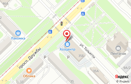 Супермаркет цифровой техники и бытовой электроники DNS в Центральном районе на карте