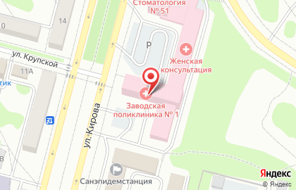 Поликлиника №2, Клиническая больница №51, г. Железногорск на карте