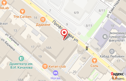 Платная парковка Барабус на карте