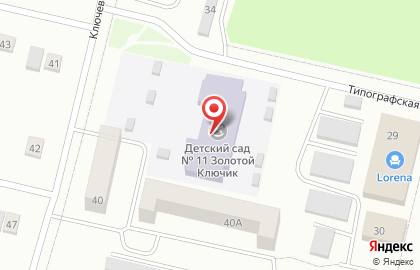 Детский сад Золотой Ключик, детский сад на Ключевой улице на карте