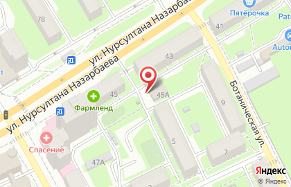 Магазин фруктов и овощей на улице Нурсултана Назарбаева на карте