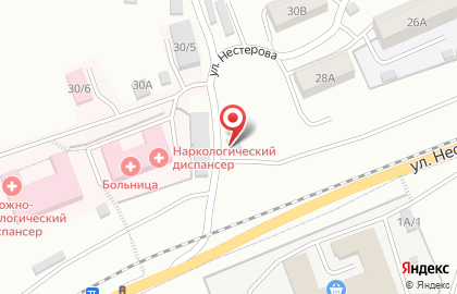 Продуктовый магазин на улице Нестерова на карте