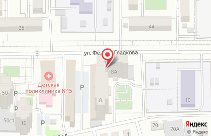 Медицинский магазин Pulse на улице Федора Гладкова на карте