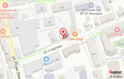 Магазин СтавгороД на улице Спартака на карте