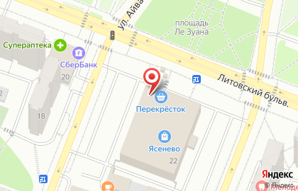 Студия цветов и сувениров Лепесток на Литовском бульваре на карте