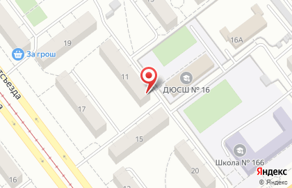 Подростковый клуб Зарница в Советском районе на карте