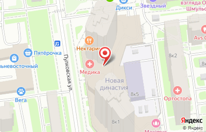 Народная семьЯ на Пулковской улице на карте