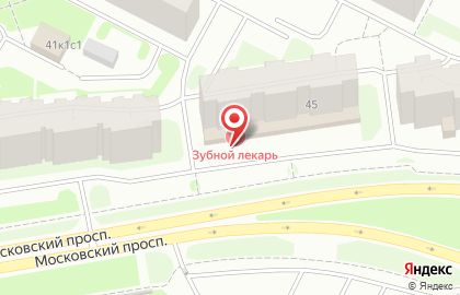 Стоматология Зубной Лекарь на Московском проспекте на карте