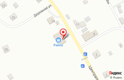 Продуктовый магазин на Центральной, 12 на карте