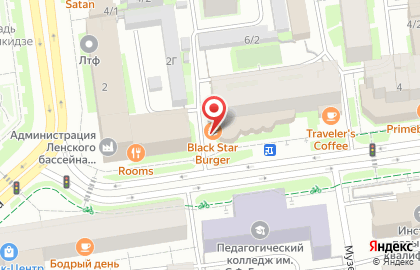 Бургерная Black Star Burger на проспекте Ленина на карте