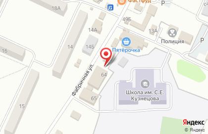 Магазин Бессоновская Марка на Фабричной улице на карте