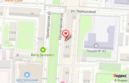 Служба экспресс-доставки Сдэк на Пролетарской улице на карте