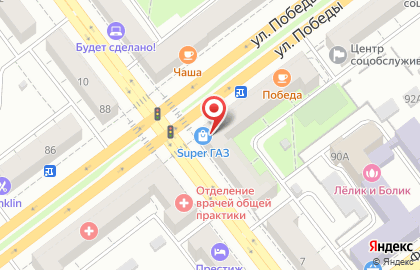 Служба заказа товаров аптечного ассортимента Аптека.ру на улице Победы, 89 на карте