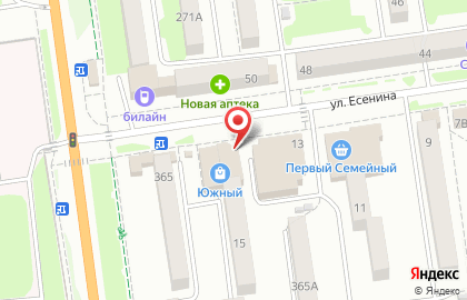 Продовольственный магазин в Южно-Сахалинске на карте