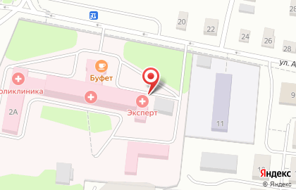 Клиника Эксперт Тверь на Степанова на карте