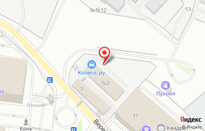 Шинный центр Колесо в Москве на карте
