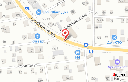 Автосервис Дон-СТО на Особенной улице на карте
