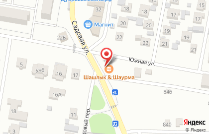 Магазин разливного пива Три оленя на Садовой улице на карте