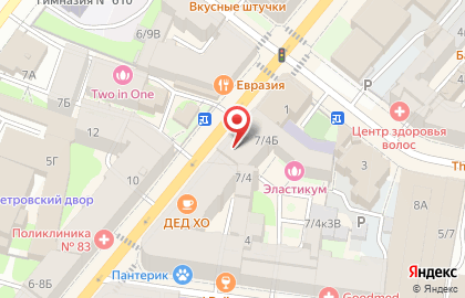 Блеск в Петроградском районе на карте